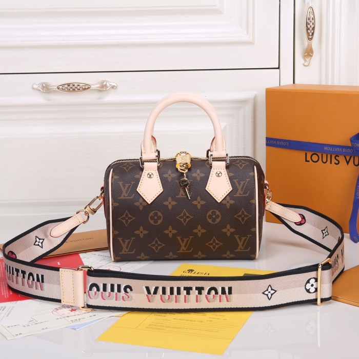 YD# High Quality Womens Speedy Bandoulière 20 Bag 20.5 x 13.5 x 12.0CM