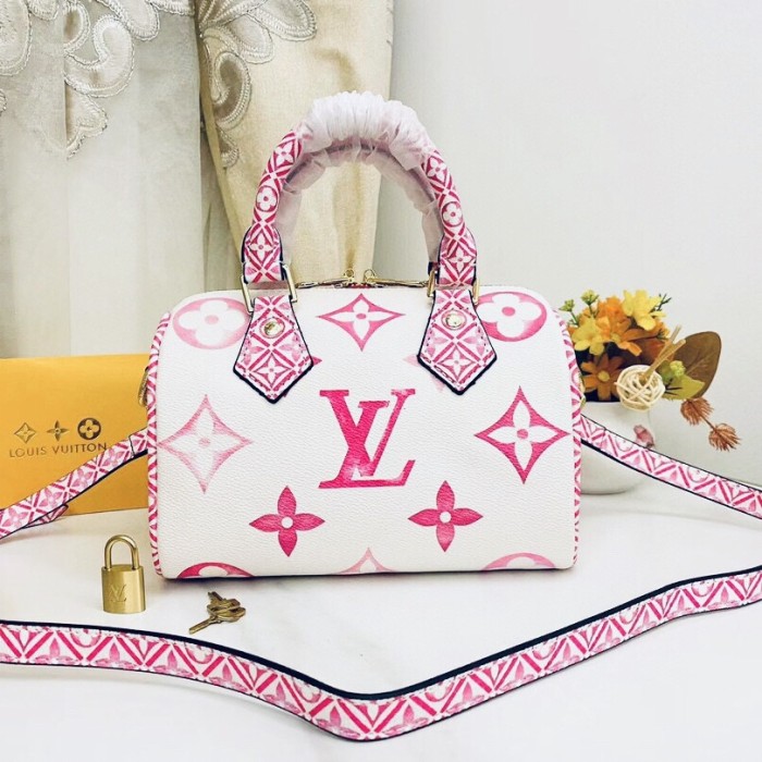 HML# High Quality Womens Speedy Bandoulière 20 Bag 20.5 x 13.5 x 12.0CM