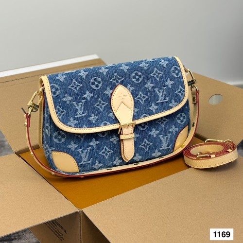 MZ# High Quality Womens Denim Messenger Bag 25*17CM