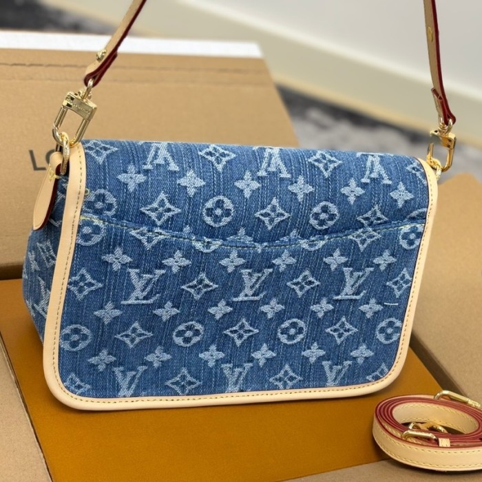 MZ# High Quality Womens Denim Messenger Bag 25*17CM
