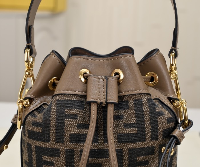 AA#  Womens  Mini Bucket Leather Bag Messenger Bag 12*18*10CM