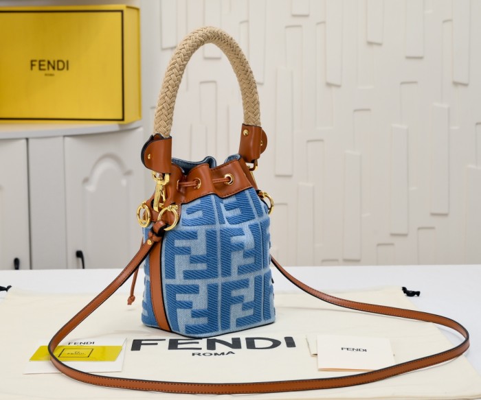 AA#  Womens  Mini Bucket Leather Bag Messenger Bag 12*18*10CM