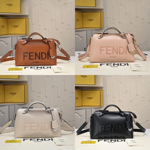 AA#  By The Way Boston Leather Bag 28CM