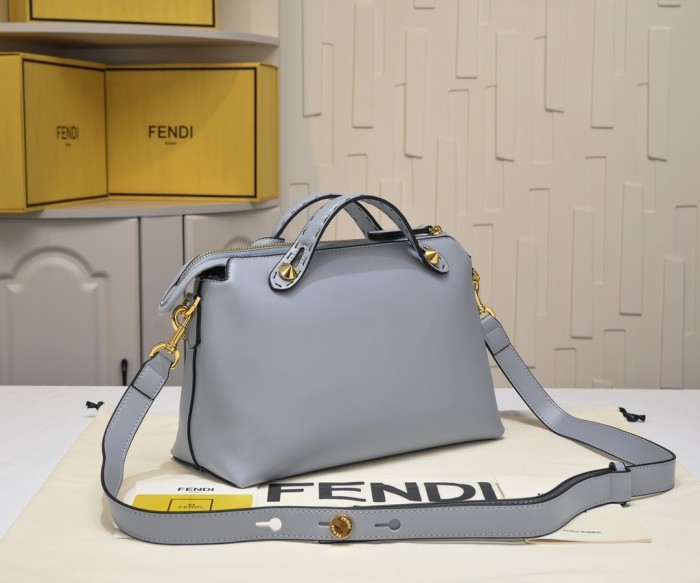 AA#  By The Way Boston Leather Bag 28CM