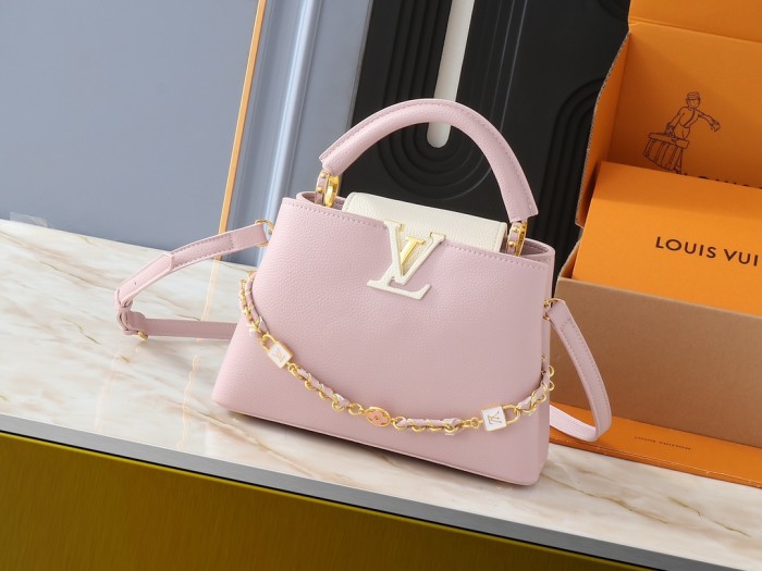 AA# Womens Capucines Lovelock Chain Bag Messenger Bag