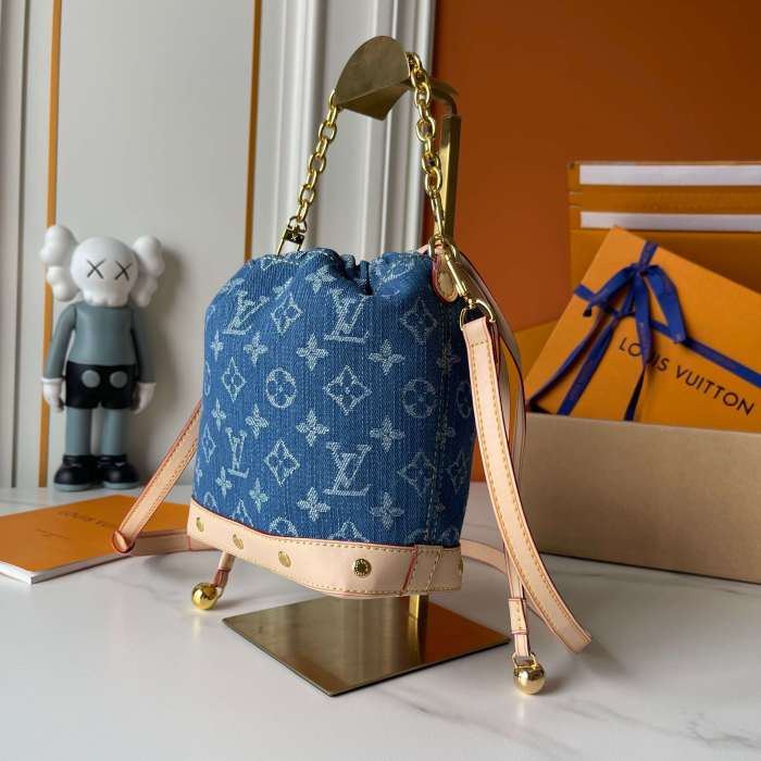 AA#  Womens Denim Bucket Bag 18x20CM