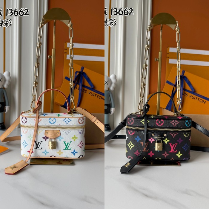 AA#  Womens Vanity Pouch Messenger Bag 11.5 x 6.5 x 19CM