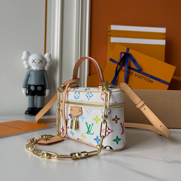 AA#  Womens Vanity Pouch Messenger Bag 11.5 x 6.5 x 19CM