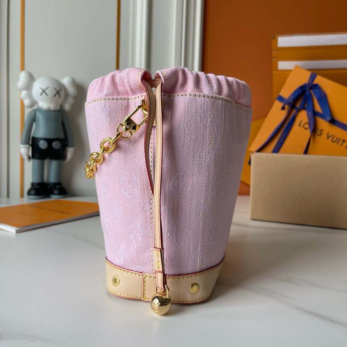 AA#  Womens Denim Bucket Bag 18x20CM