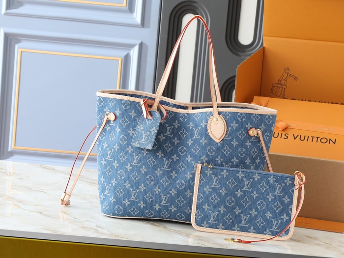 AA# Womens Denim Tote Bag 31.0 x 28.0 x 14.0CM