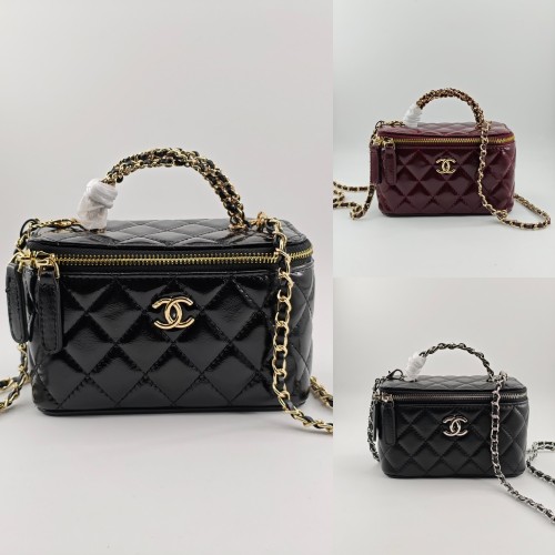 AA# High Quality Womens Cosmetic Bag Messenger Box Bag 18*10*9CM