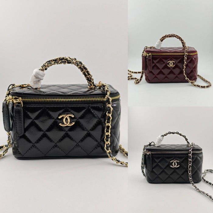 AA# High Quality Womens Cosmetic Bag Messenger Box Bag 18*10*9CM