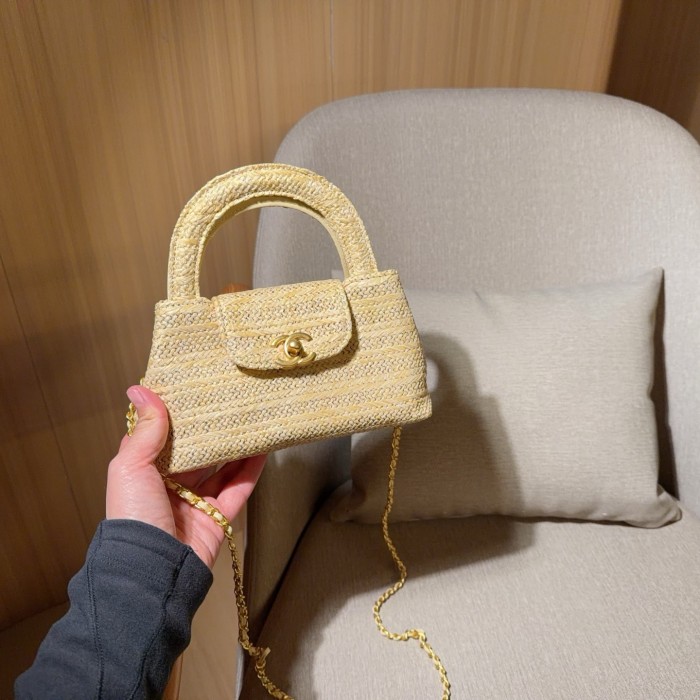 MZ# High Quality Womens Straw Bag Handbag 19×12×7CM