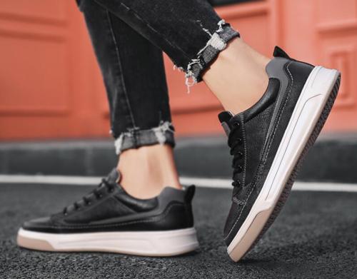 Men's 2021 new autumn soft soled casual shoes versatile black work board shoes men's fashion shoes