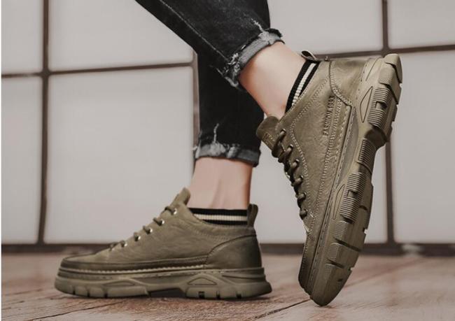 Men's 2021 new autumn soft soled casual shoes versatile black work board shoes men's fashion shoes