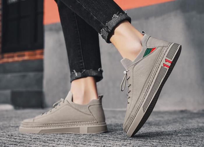 Men's 2021 new winter flat shoes men's work men's casual shoes autumn leather shoes fashion shoes