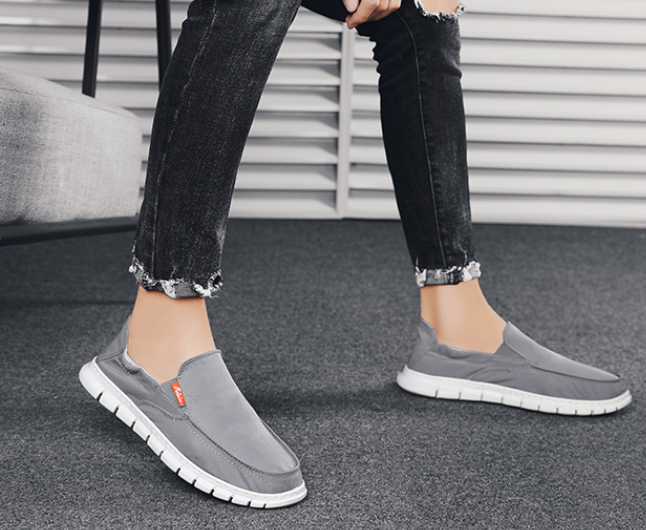 Old Beijing cloth shoes men's autumn new deodorant men's shoes ice silk board shoes men's Korean fashion men's casual sole