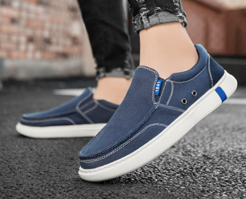 Canvas shoes men fall versatile one foot men's shoes driving casual shoes men summer old Beijing cloth shoes men
