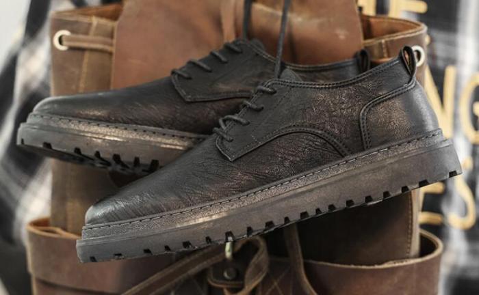men's autumn 2021 new leather casual board shoes men's soft soled minority shoes men's fashion shoes
