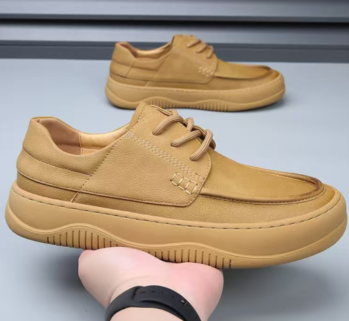 soft leather casual man shoes camel free shipping  drop shipping  for resell