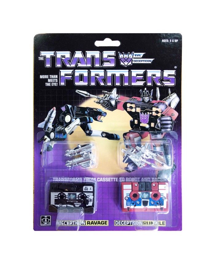 TRANSFORMERS G1 Reissue FRENZY LASERBEAK / RATBAT FENZY / RAVAGE RUMBLE MISB Free shipping