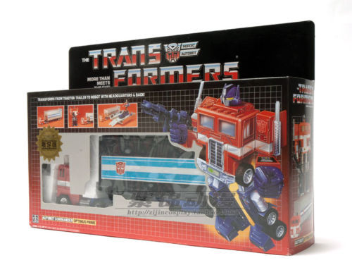 TRANSFORMERS G1 Reissue Bright Optimus Prime Brand New Kids Toy Actionv Free Shipping