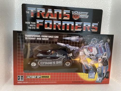 TRANSFORMERS G1 Reissue Clear Black Mirage brand new Kids Toy Action Free Shipping