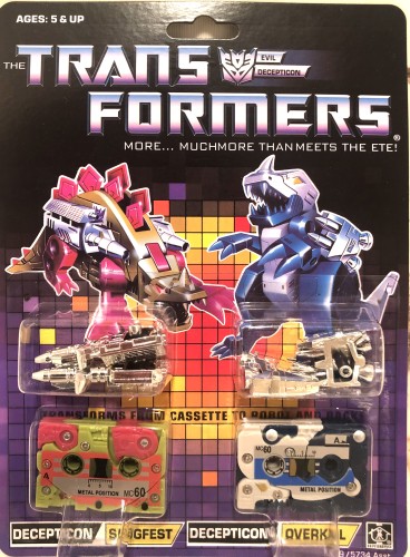 TRANSFORMERS G1 Reissue cassettes  Slugfest Overkill Brand new Free shipping