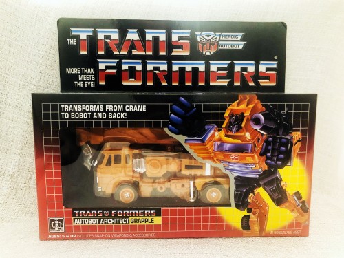 TRANSFORMERS G1 Reissue Grapple brand new Kids Toy Action Figure Free Shipping