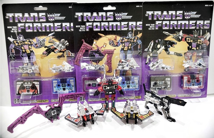 TRANSFORMERS G1 Reissue FRENZY LASERBEAK / RATBAT FENZY / RAVAGE RUMBLE MISB Free shipping