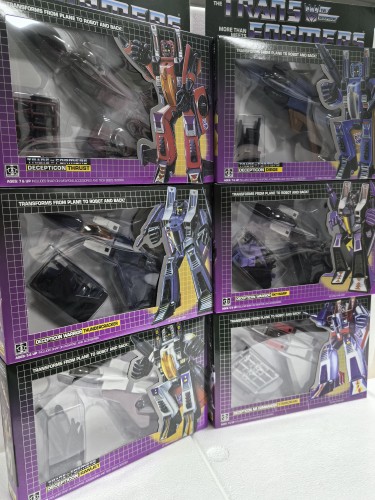 TRANSFORMERS G1 Reissue Starscream/Skywarp/Thundercracker/Ramjet/Thrust/Dirge Brand New 6 jets Free shipping