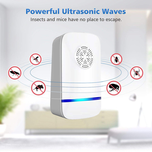 (6 Pack) Ultrasonic Pest Repeller, Plug in Indoor Pest Control, Pest Repellent for Mouse, Insect, Roach, Spider, Rodent, Mosquito Repellent for House Hotel Office Garage Warehouse
