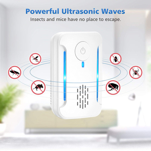 Packs Ultrasonic Pest Repeller, Mouse Repellent, Indoor Pest Control, Pest Repellent Ultrasonic Plug in, Spider Repellent, Indoor Ultrasonic Repellent for Roach, Rodent, Mouse, Bugs, Mosquito, Mice