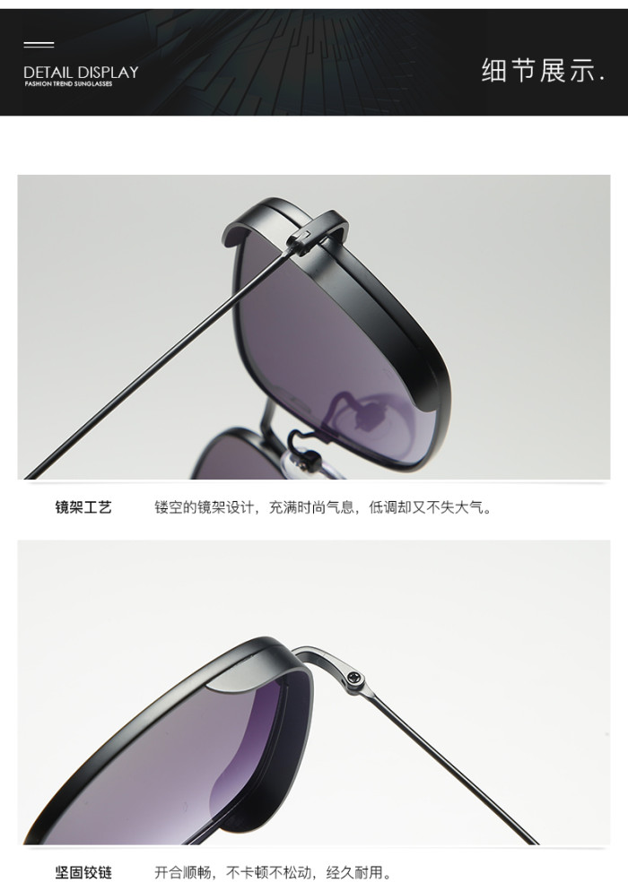 New miu miu popular high end luxury brand metal frame sunglasses, unisex sunglasses-19105