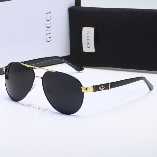 New Gucci Popular High-end Luxury Brand Metal Frame Sunglasses, Unisex Sunglasses-0140 Gucci