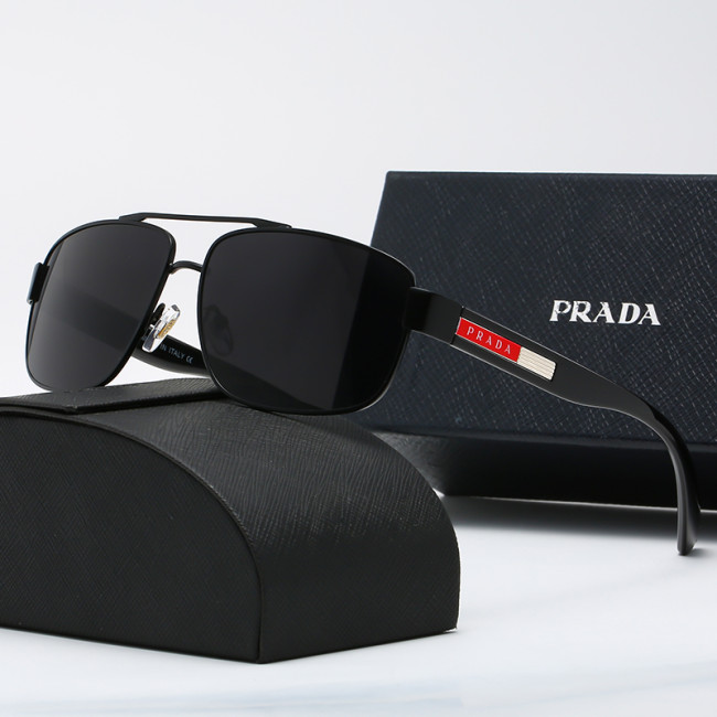 New Prada Popular High End Luxury Brand Metal Frame Sunglasses, Unisex Sunglasses - 546 Prada