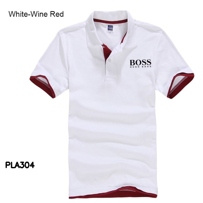 BOOS New Men's Polo Shirts Casual Business Tops Embroidered Polo Shirts Men's Short Sleeve Polo Men's Fashion Slim Lapel Tee S-4XL
