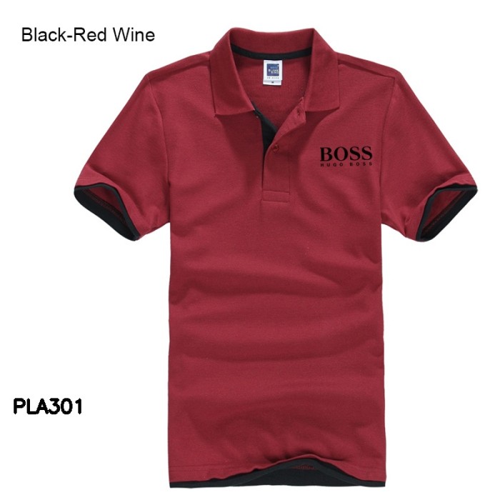 BOOS New Men's Polo Shirts Casual Business Tops Embroidered Polo Shirts Men's Short Sleeve Polo Men's Fashion Slim Lapel Tee S-4XL
