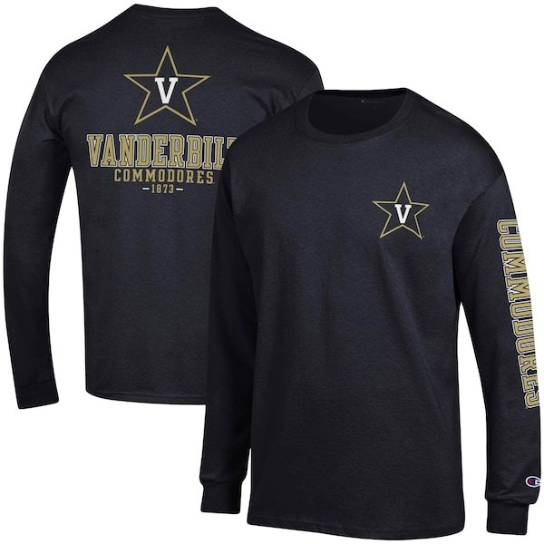 Vanderbilt Commodores Champion Team Stack Long Sleeve T-Shirt - Black