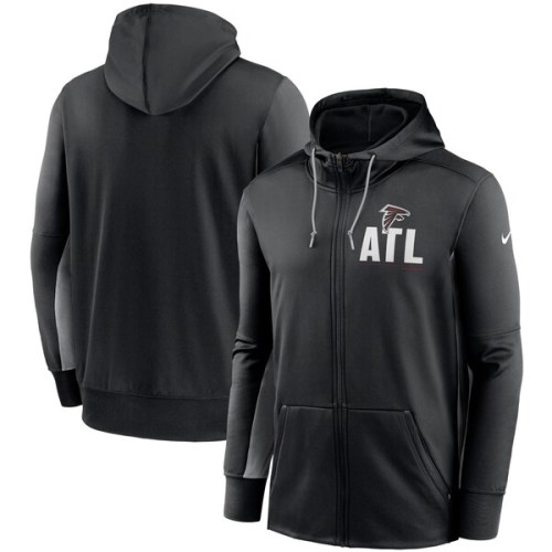 Atlanta Falcons Nike Mascot Performance Full-Zip Hoodie - Black/Gray
