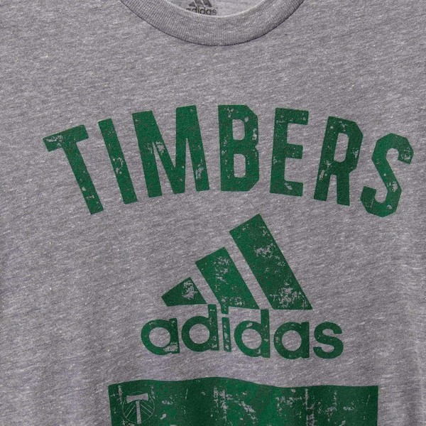 Portland Timbers adidas Youth Team Tri-Blend T-Shirt - Heathered Gray