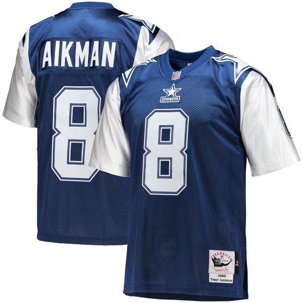 Troy Aikman Dallas Cowboys Mitchell & Ness 1995 Authentic Retired Player Jersey - Navy