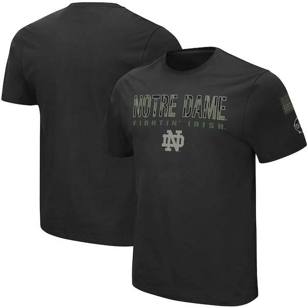 Notre Dame Fighting Irish Colosseum Big & Tall OHT Military Appreciation Informer T-Shirt - Black