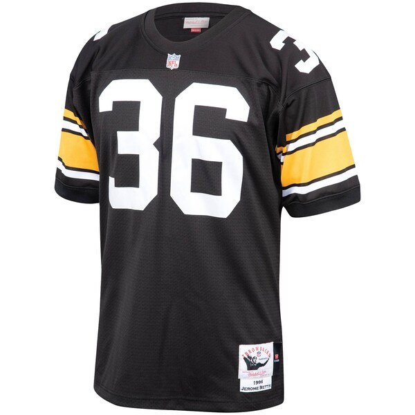 Jerome Bettis Pittsburgh Steelers Mitchell & Ness 1996 Authentic Throwback Retired Player Jersey - Black