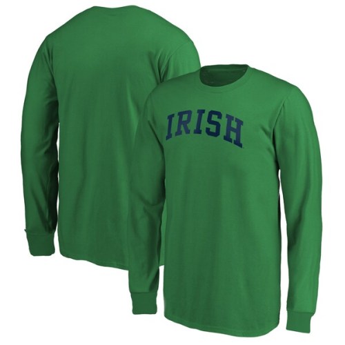 Notre Dame Fighting Irish Fanatics Branded Basic Arch Team Long Sleeve T-Shirt - Green