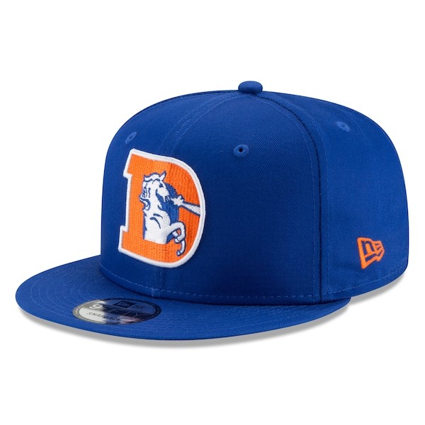 Denver Broncos New Era Throwback 9FIFTY Adjustable Snapback Hat - Royal