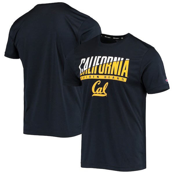 Cal Bears Champion Wordmark Slash T-Shirt - Navy