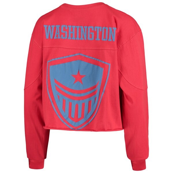 Washington Justice G-III 4Her by Carl Banks Women's Spirit Long Sleeve T-Shirt - Red