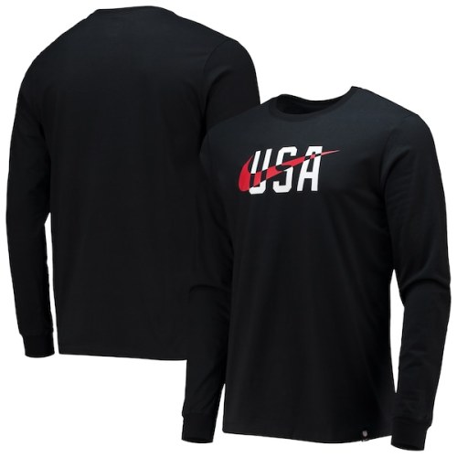 Team USA Nike Swoosh Long Sleeve T-Shirt - Black