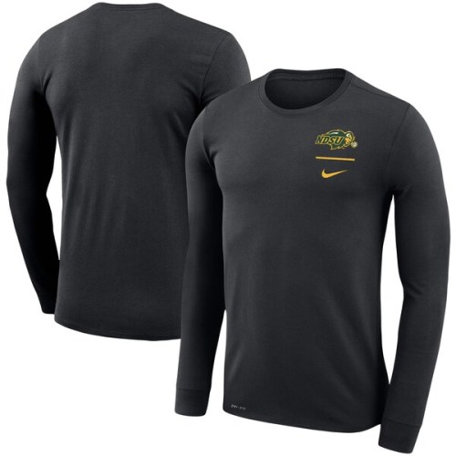 NDSU Bison Nike Logo Stack Legend Performance Long Sleeve T-Shirt - Black